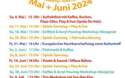 Veranstaltungen im Teegarten Hannover Hainholz Mai / Juni 2024