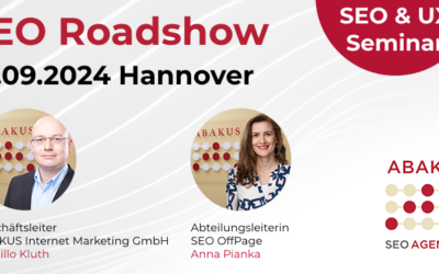 ABAKUS SEO Roadshow – Offenes Tages-Seminar zur Suchmaschinenoptimierung am 25.09.2024 in Hannover