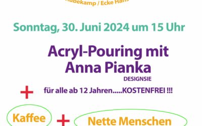 Malworkshop mit Designsie im Teegarten Hannover Hainholz am 30.06.2024